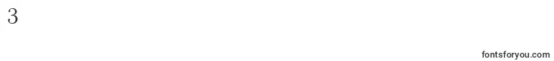 フォントQuantantiquacRegular – フォント数字3