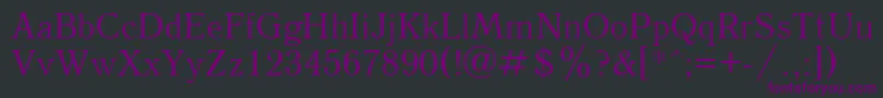 QuantantiquacRegular Font – Purple Fonts on Black Background