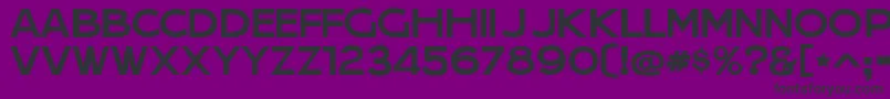 フォントJeraSansJl – 紫の背景に黒い文字
