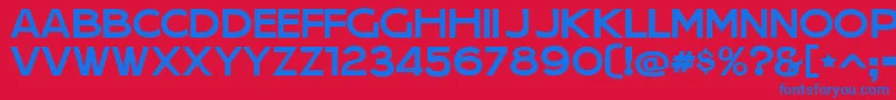 JeraSansJl Font – Blue Fonts on Red Background