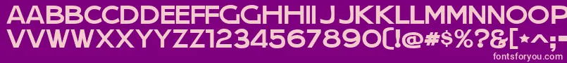 JeraSansJl Font – Pink Fonts on Purple Background