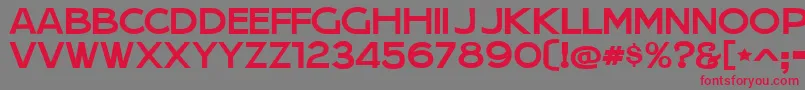 JeraSansJl Font – Red Fonts on Gray Background