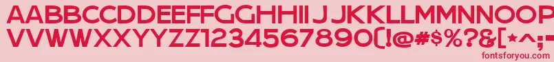 JeraSansJl Font – Red Fonts on Pink Background