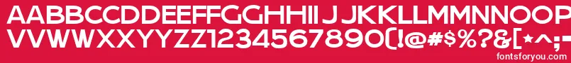 JeraSansJl Font – White Fonts on Red Background