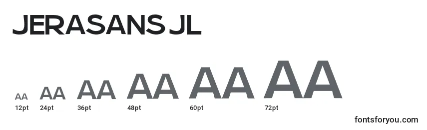 Размеры шрифта JeraSansJl