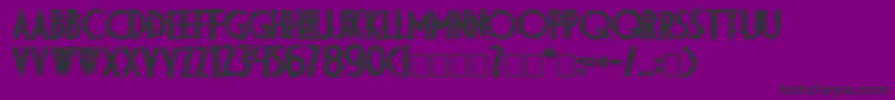 Dsdiplomaartc Font – Black Fonts on Purple Background