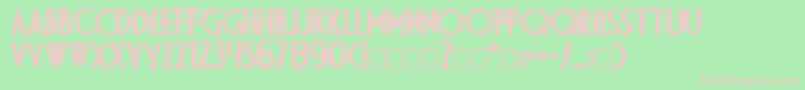 Dsdiplomaartc Font – Pink Fonts on Green Background