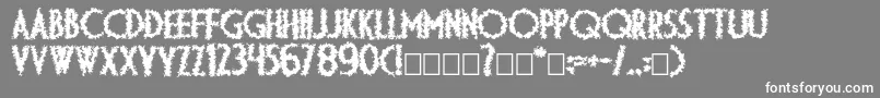 Dsdiplomaartc Font – White Fonts on Gray Background