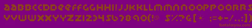 Sudburybasingaunt Font – Brown Fonts on Purple Background