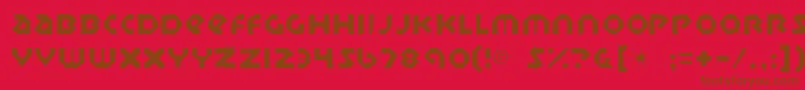 Sudburybasingaunt Font – Brown Fonts on Red Background