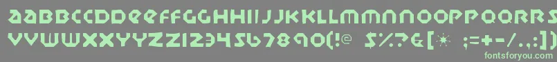 Sudburybasingaunt Font – Green Fonts on Gray Background
