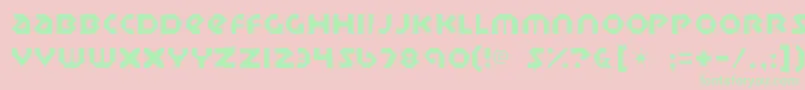 Sudburybasingaunt Font – Green Fonts on Pink Background