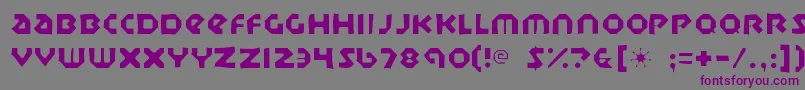 Sudburybasingaunt Font – Purple Fonts on Gray Background