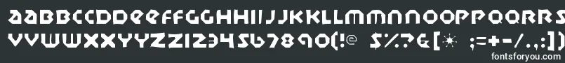 Sudburybasingaunt Font – White Fonts on Black Background
