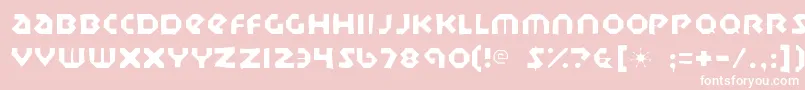 Sudburybasingaunt Font – White Fonts on Pink Background