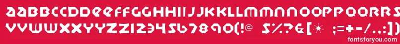 Sudburybasingaunt Font – White Fonts on Red Background