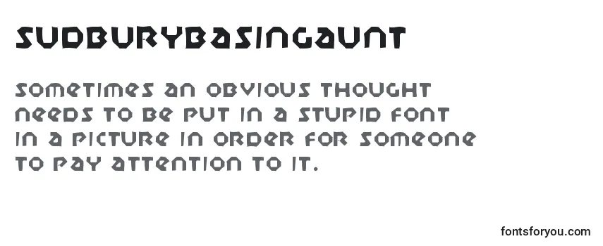 Review of the Sudburybasingaunt Font