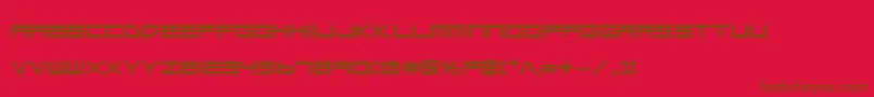 Police Lgsbe – polices brunes sur fond rouge