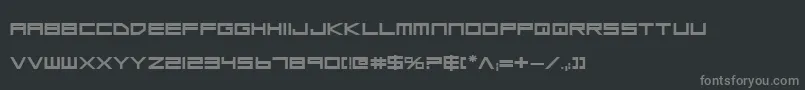 Fonte Lgsbe – fontes cinzas em um fundo preto