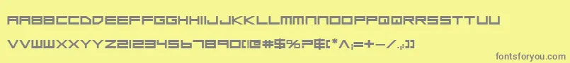 Lgsbe Font – Gray Fonts on Yellow Background