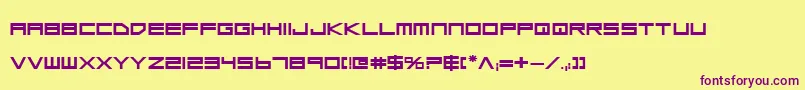 Шрифт Lgsbe – фиолетовые шрифты на жёлтом фоне