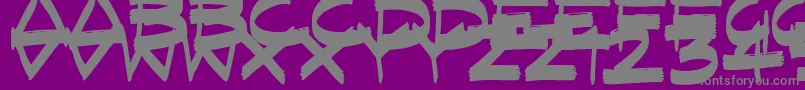 FastFlatBrush-Schriftart – Graue Schriften auf violettem Hintergrund