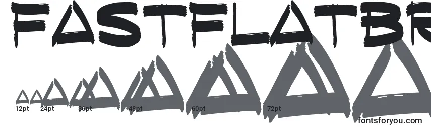 Размеры шрифта FastFlatBrush