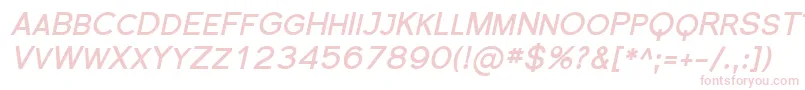 FlorencesansScBoldItalic Font – Pink Fonts on White Background