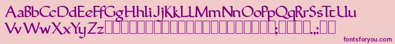 Froman Font – Purple Fonts on Pink Background