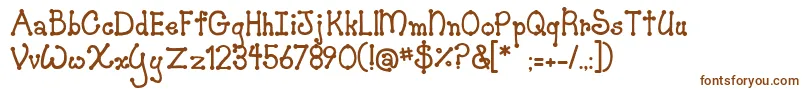 JiSkookumchuck Font – Brown Fonts on White Background