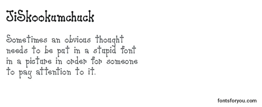 Review of the JiSkookumchuck Font