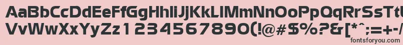 WatfordRegularDb Font – Black Fonts on Pink Background