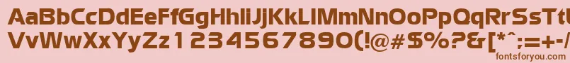 WatfordRegularDb Font – Brown Fonts on Pink Background