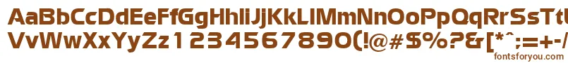 Шрифт WatfordRegularDb – коричневые шрифты на белом фоне