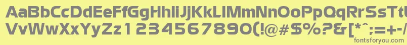 WatfordRegularDb Font – Gray Fonts on Yellow Background