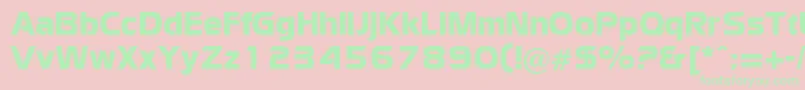 WatfordRegularDb Font – Green Fonts on Pink Background