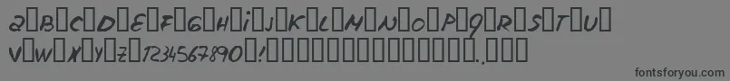 フォントEscudillers – 黒い文字の灰色の背景
