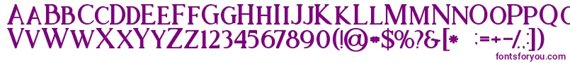 Ataribold Font – Purple Fonts on White Background