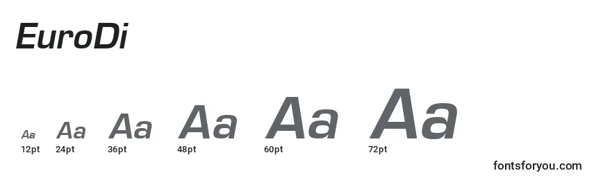 EuroDi Font Sizes