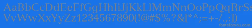 NuanceSsi Font – Gray Fonts on Blue Background