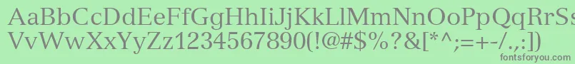 NuanceSsi Font – Gray Fonts on Green Background