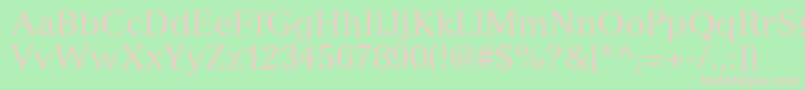 NuanceSsi Font – Pink Fonts on Green Background