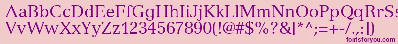 NuanceSsi Font – Purple Fonts on Pink Background