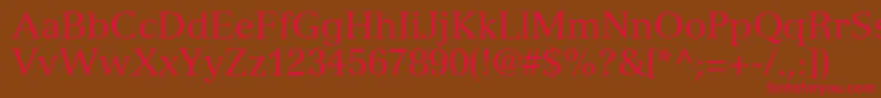 NuanceSsi Font – Red Fonts on Brown Background