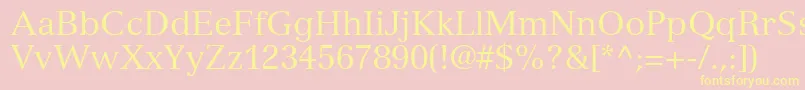 NuanceSsi Font – Yellow Fonts on Pink Background