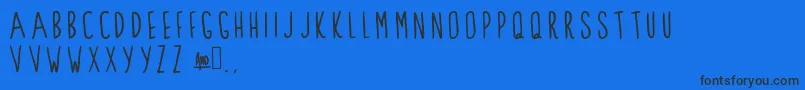 ClarksSummit Font – Black Fonts on Blue Background