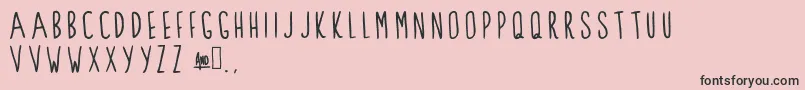 ClarksSummit Font – Black Fonts on Pink Background