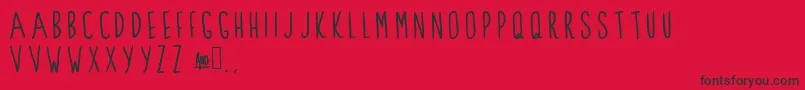 ClarksSummit Font – Black Fonts on Red Background