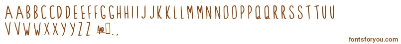 ClarksSummit Font – Brown Fonts on White Background