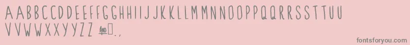 ClarksSummit Font – Gray Fonts on Pink Background